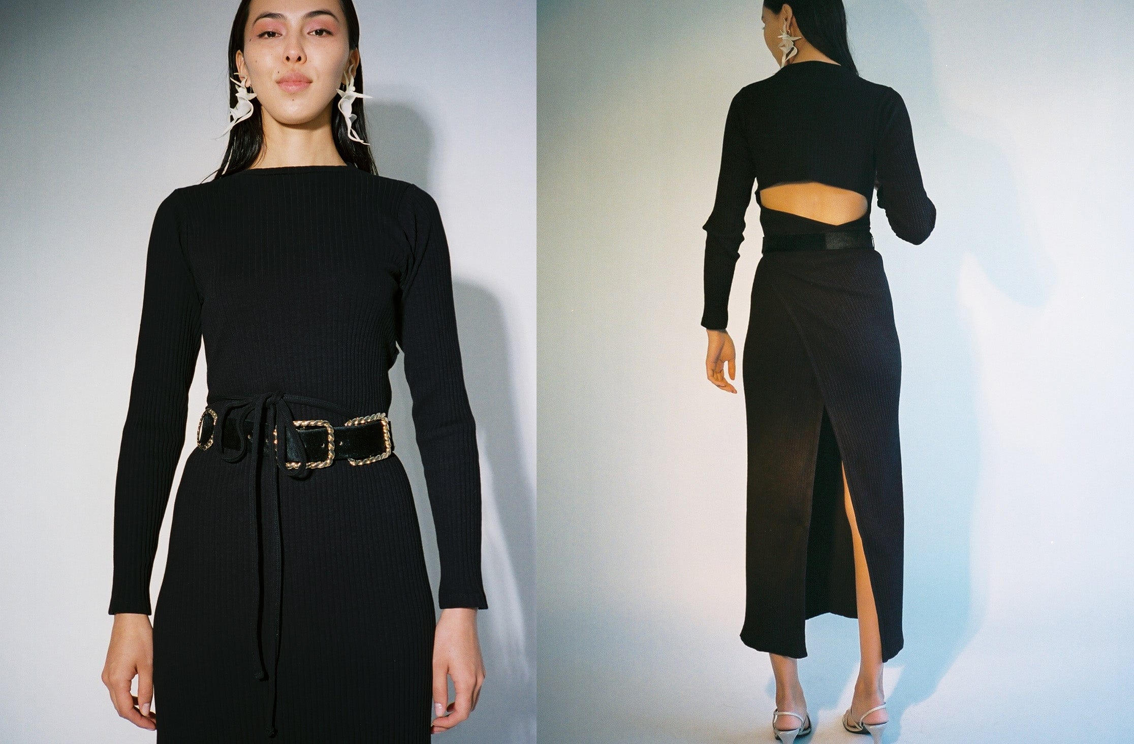 Baserange ~ Black Brig Dress | MAIMOUN